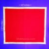 Velvet red mat for pooja