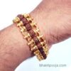 rudraksha bracelet brass chain with lock