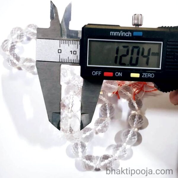 original big size sphatika mala diamond cutting