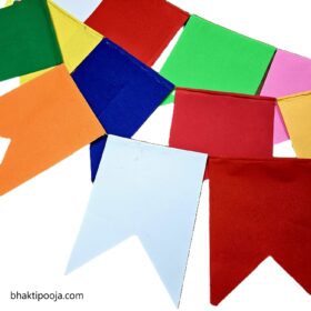 bright colourful jhandi flag for decoration