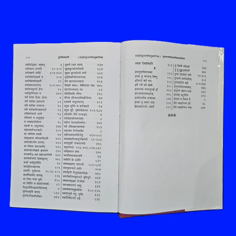 sampun durga saptsati with hindi tika by sampurnanad sanskrit university