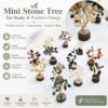 mini stone tree, crystal tree, gemstone tree, positive energy tree, study decor, office decor, healing crystals, vastu tree, feng shui tree, crystal gift, lucky tree, desk decor, meditation decor, handmade tree, spiritual decor