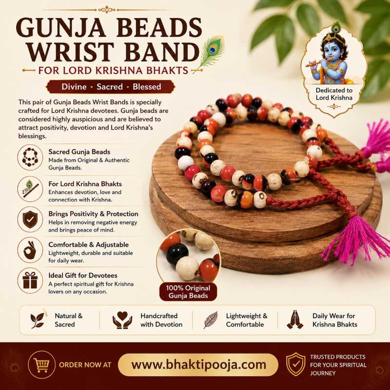 red white black gunja beej kardhani ,haath ki mala , wrist band