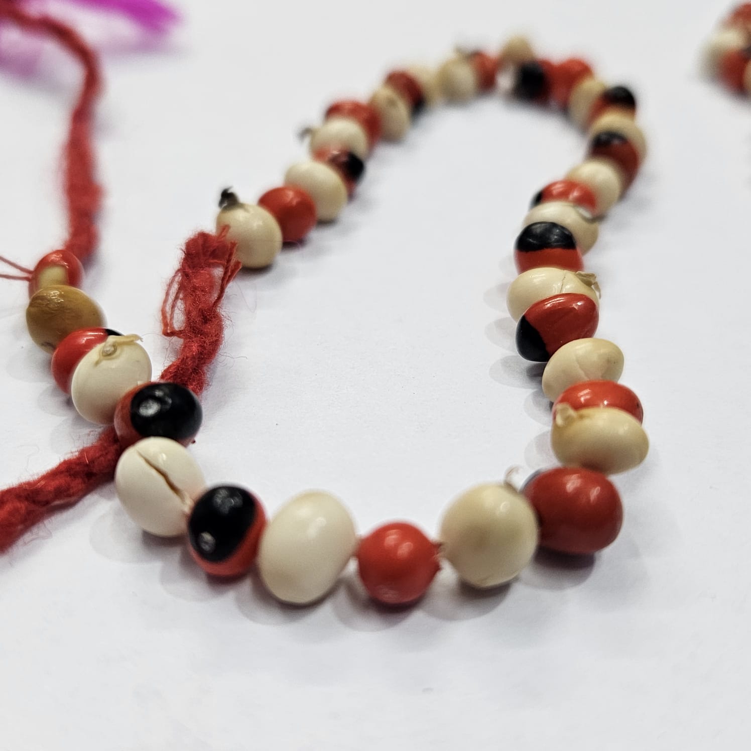red white black gunja beej kardhani ,haath ki mala , wrist band
