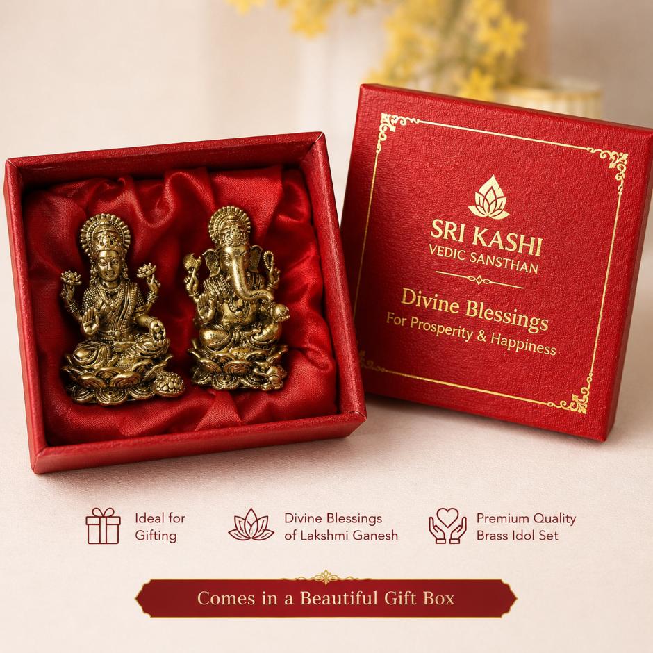 Lakshmi Ganesh Brass Idol, Panch Dhatu Lakshmi Ganesh Murti, Mini Brass Lakshmi Ganesh, Diwali Pooja Idol Set, Lakshmi Ganesh Statue for Home Temple, Brass Ganesh Lakshmi Murti, Small Brass Idol, Diwali Gift, Home Mandir Idol, Office Temple Idol, Panchdhatu Murti, Lakshmi Ganesh Decorative Idol, Spiritual Gift, Brass God Idol, BhaktiPooja Lakshmi Ganesh.