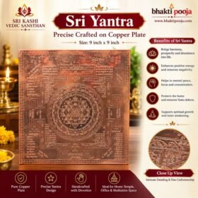Sri Yantra Copper Plate, Sri Yantra on Copper, Copper Sri Yantra 9x9 Inch, Sri Yantra 170 Grams, Engraved Sri Yantra, Precisely Crafted Sri Yantra, Shri Yantra Copper Plate, Shree Yantra for Home, Sri Yantra for Pooja Room, Sri Yantra for Home Temple, Lakshmi Sri Yantra, Sri Yantra Yantra Plate, Copper Yantra for Worship, Sacred Geometry Yantra, Sri Yantra for Prosperity, Sri Yantra for Wealth and Abundance, Sri Yantra for Positive Energy, Vastu Sri Yantra, Hindu Spiritual Pooja Items, Copper Pooja Items, Sri Yantra for Meditation, Sri Yantra Gift, Buy Sri Yantra Online, Sri Yantra Copper Plate India, Sri Kashi Vedic Sansthan, Bhakti Pooja, www.bhaktipooja.com.